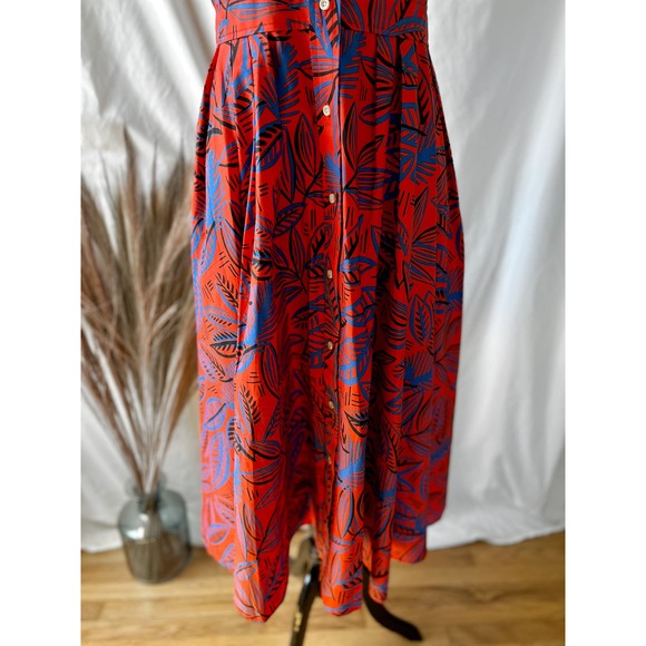 Alexis x Target Vintage Style Tropical Leaf Shirt Dress - Picture 4 of 12